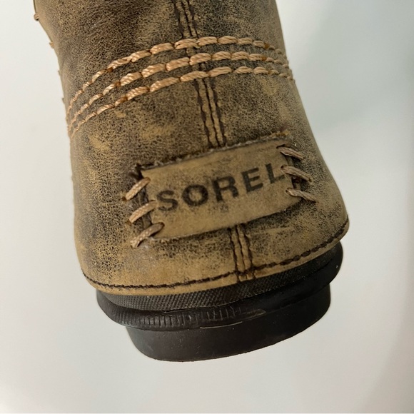 EUC Sorel 8 Cate the Great Waterproof Leather Winter Boots brown tan - Picture 8 of 13